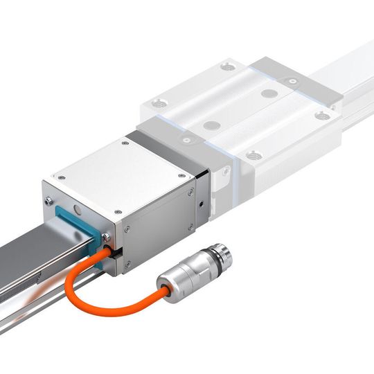 Unempfindlich gegen Verschmutzung und Störfelder: Integriertes Messsystem IMS-I für Schienenführungen.