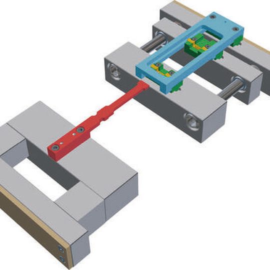 Darstellung eines Doppelhubklinkenzugs für 3 Trennebenen in Sonderanfertigung