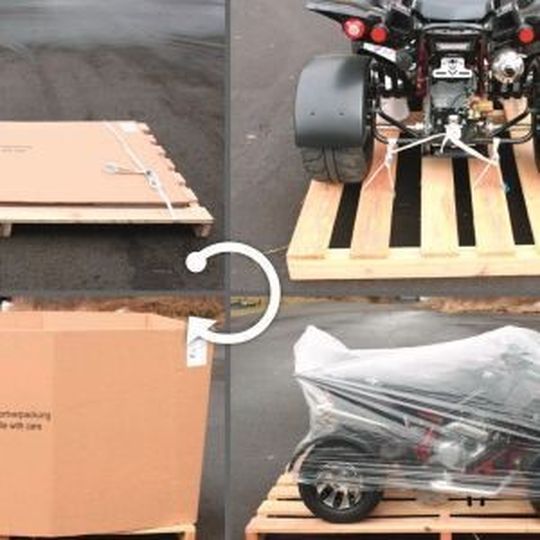 Mit Zufall Moto-Logistics können Quads jetzt noch sicherer transportiert werden. Mit Zufall Moto-Logistics können Quads jetzt noch sicherer transportiert werden.