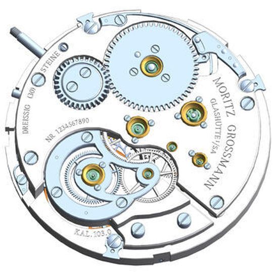 Das Benu-Toubillon-Uhrwerk als CAD-Modell in Solid Edge. Das Benu-Toubillon-Uhrwerk als CAD-Modell in Solid Edge.
