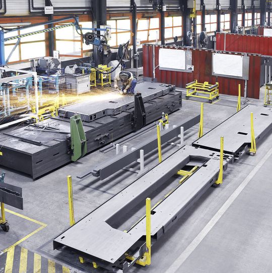 Trumpf Haguenau ist spezialisiert auf die Fertigung großer Blechbaugruppen. Trumpf Haguenau ist spezialisiert auf die Fertigung großer Blechbaugruppen.