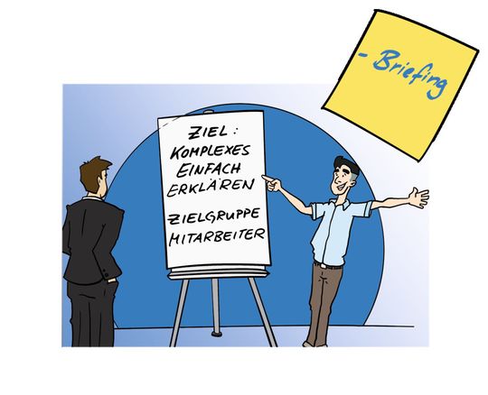 Erster Schritt bei der Erstellung eines How-to-Videos: Auftraggeber und Dienstleister treffen sich zum Briefing. Hier wird detailliert besprochen, wie das Video gestaltet sein soll, was damit erreicht und welche Zielgruppe angesprochen werden soll. Erster Schritt bei der Erstellung eines How-to-Videos: Auftraggeber und Dienstleister treffen sich zum Briefing. Hier wird detailliert besprochen, wie das Video gestaltet sein soll, was damit erreicht und welche Zielgruppe angesprochen werden soll.