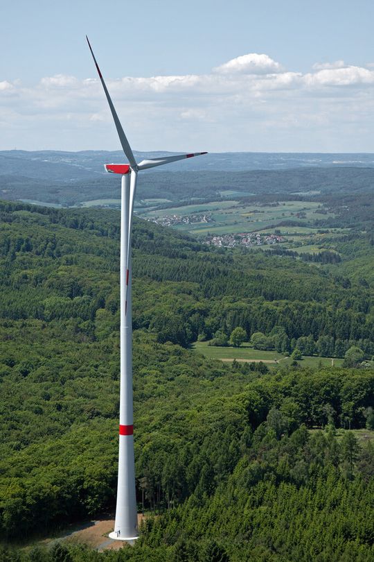 Nordex N117-2400 Turbine auf 141-m-Turm
