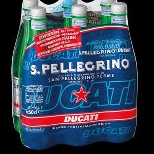Pricklende Liasion: San Pellegrino und Ducati kooperieren. Pricklende Liasion: San Pellegrino und Ducati kooperieren.