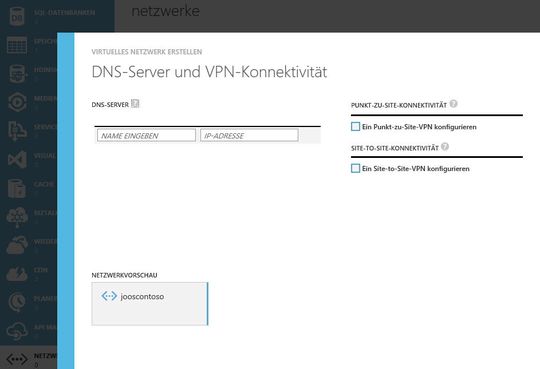 In Windows Azure lassen sich auch eigene Netzwerke betreiben, mit denen Cloud-Dienste mit lokalen Netzwerken kommunizieren.