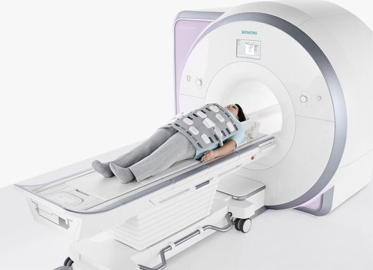 Der 1,5-Tesla- Magnetresonanztomographen von Siemens Healthcare kam 2009 auf den Markt. Der 1,5-Tesla- Magnetresonanztomographen von Siemens Healthcare kam 2009 auf den Markt.