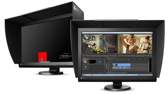 Beim Eizo CG247 ist eine Messgerät für die Kalibrierung eingebaut. Beim Eizo CG247 ist eine Messgerät für die Kalibrierung eingebaut.