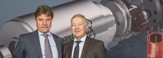 „Wir wollen unsere führende Position auch in Zukunft halten“ sagte Karl-Walter Braun (li), maxon-Hauptaktionär. „Wir wollen unsere führende Position auch in Zukunft halten“ sagte Karl-Walter Braun (li), maxon-Hauptaktionär.