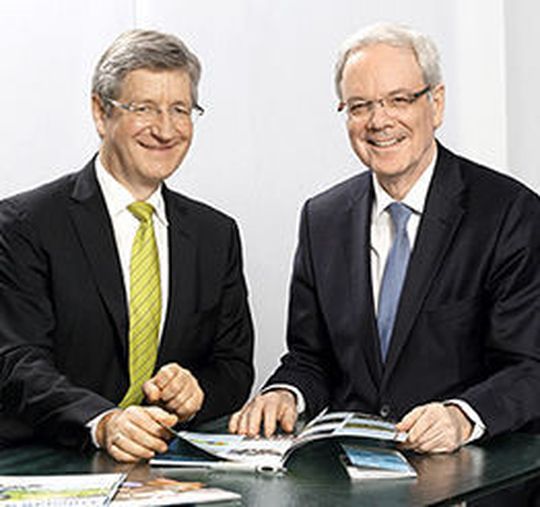 Prof. Wolfgang Marquardt (links im Bild) und Prof. Achim Bachem. Prof. Wolfgang Marquardt (links im Bild) und Prof. Achim Bachem.