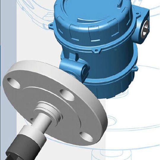 Die Biegeschwingermessgeräte eignen sich auch für aggressive Produkte zum direkten Einbau in Behälter und Rohrleitungen.