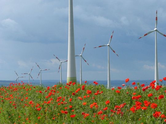 Windparks können im Verbund einen Teil der im deutschen Stromnetz benötigten Regelleistung bereitstellen. Windparks können im Verbund einen Teil der im deutschen Stromnetz benötigten Regelleistung bereitstellen.