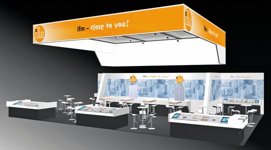 Le stand accueillant et informatif d'ifm electronic ag au salon Sindex 2014. Le stand accueillant et informatif d'ifm electronic ag au salon Sindex 2014.