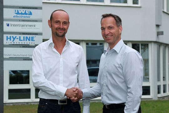 An Bord der HY-LINE Computer Components: Martin Dibold, neuer Vertriebsleiter, und Guido Brüning, Geschäftsführer