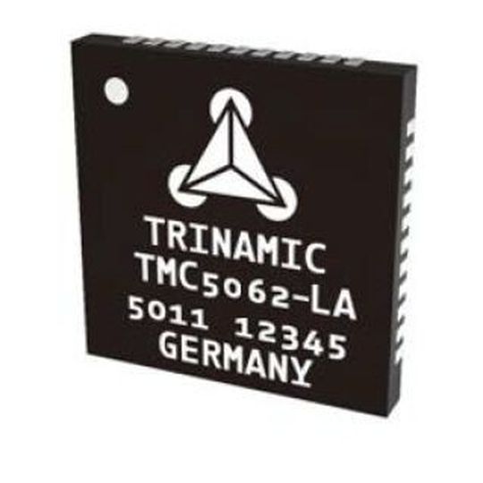 Der TMC5062 ist softwarekompatibel zum Zwei-Achsen-Baustein TMC5031 und erweitert dessen Funktionsumfang. Der TMC5062 ist softwarekompatibel zum Zwei-Achsen-Baustein TMC5031 und erweitert dessen Funktionsumfang.