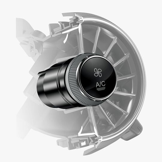 Die von Preh gelieferten Bedienelemente für die Klimafunktionalität sind in die Luftausströmer des Audi-TT-Cockpits integriert.