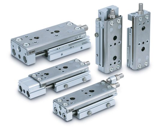 Die neue Serie MXQ-Z: Pneumatischer Kompaktschlitten mit einer Führung für vier Gehäusetypen. Die neue Serie MXQ-Z: Pneumatischer Kompaktschlitten mit einer Führung für vier Gehäusetypen.