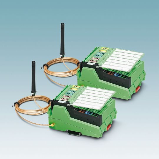 Mit dem Wireless-MUX-System lassen sich 16 digitale und zwei analoge Signale in beide Richtungen übertragen.