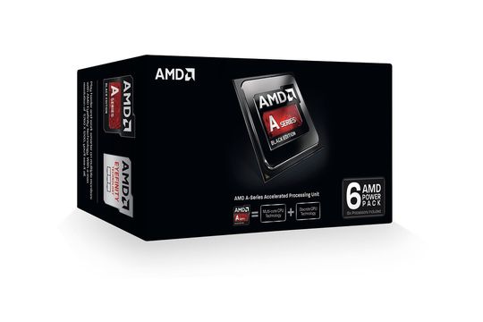Das erste Power Pack besteht aus sechs A8-6600K-Prozessoren mit passenden CPU-Kühlern. Der A8-6600K mit vier Kernen und integrierter Radeon-Grafikeinheit gehört noch zur Richland-Generation. Er kann daher auf Mainboards mit Sockel FM2 und FM2+ eingesetzt werden. Das erste Power Pack besteht aus sechs A8-6600K-Prozessoren mit passenden CPU-Kühlern. Der A8-6600K mit vier Kernen und integrierter Radeon-Grafikeinheit gehört noch zur Richland-Generation. Er kann daher auf Mainboards mit Sockel FM2 und FM2+ eingesetzt werden.