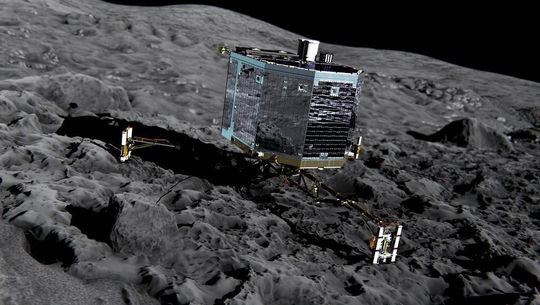 Der Lander Philae soll im November auf dem Kometen 67P aufsetzen. Der Lander Philae soll im November auf dem Kometen 67P aufsetzen.