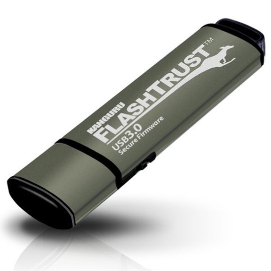 Ohne Hardware-Verschlüsselung und trotzdem sicher: Der Kanguru FlashTrust. Ohne Hardware-Verschlüsselung und trotzdem sicher: Der Kanguru FlashTrust.