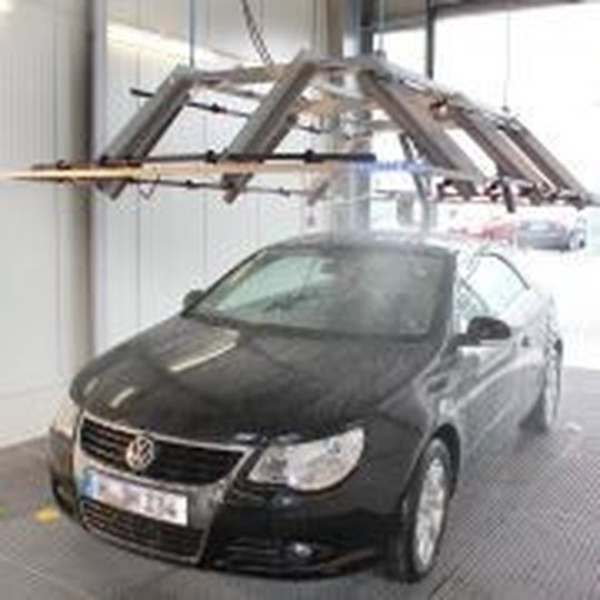 „Regendusche“ in der Werkstatt.