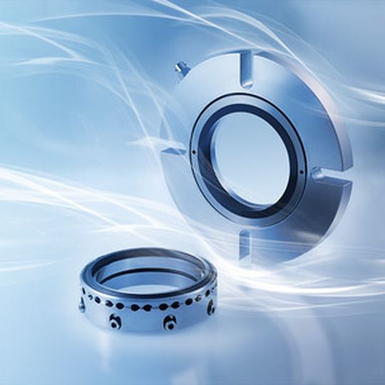 Eagle Burgmann Secco Mix1 - Gegenring mit patentierten Zirkulationsbohrungen.