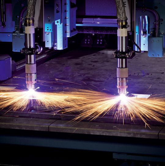 Bis zu 100 mm Dicke schneiden die Brenneinheiten problemlos.