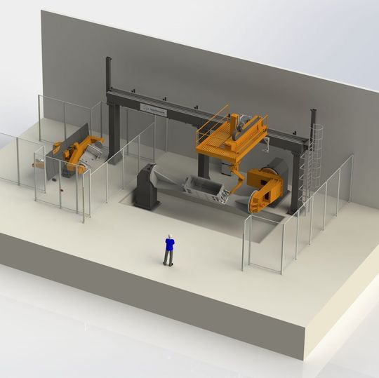 Bachmann Engineering baut ein Schweißportal für das Aluminiumschweißwerk E. Nussbaumer. Bachmann Engineering baut ein Schweißportal für das Aluminiumschweißwerk E. Nussbaumer.