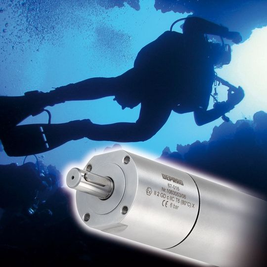 Hält Druck und Wasser stand: Motoren für den Einsatz unter Wasser. Hält Druck und Wasser stand: Motoren für den Einsatz unter Wasser.
