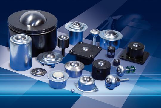 Das Rodriguez-Produktprogramm umfasst insgesamt 146 verschiedene Kugelrollenvarianten mit Tragkräften von 10 bis 4000 kg und Kugeldurchmessern von 12,5 bis 90 mm.