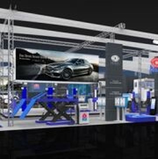 Allles für die moderne Werkstatt zeigt der Automechanika-Messestand von Maha.