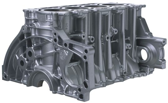 GF Automotive ist einer der bekannten Schweizer Automobilulieferer. Im Bild ein Leichtmetall-Motorblock. GF Automotive ist einer der bekannten Schweizer Automobilulieferer. Im Bild ein Leichtmetall-Motorblock.
