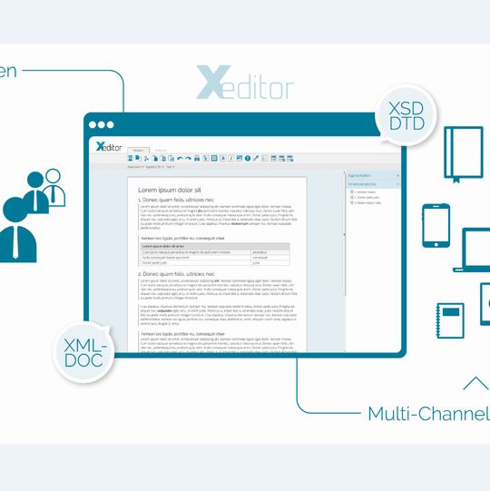 Mit Xeditor bietet Appsoft Technologies eine Software, die strukturierte, wiederverwendbare Inhalte schafft. Mit Xeditor bietet Appsoft Technologies eine Software, die strukturierte, wiederverwendbare Inhalte schafft.