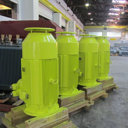 Menzel’s IP67 motors after the acceptance test Menzel’s IP67 motors after the acceptance test