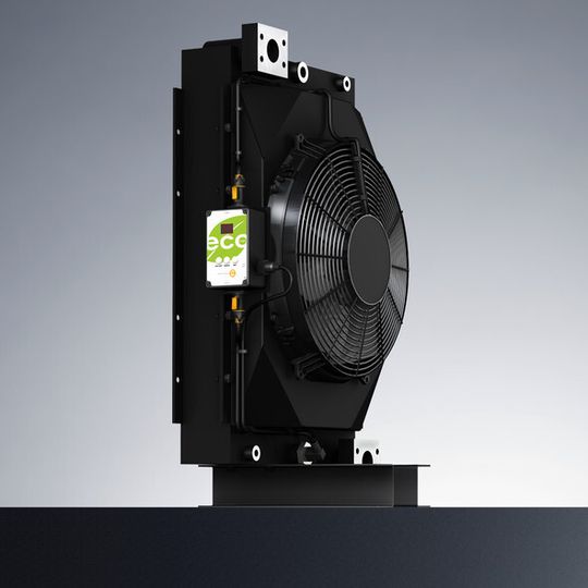 Bei dem neuen Eco-Kühlsystem für 24 Volt-Antriebe handelt es sich um dieWeiterentwicklung der OAC-Standardbaureihe aus dem Hause KTR. Bei dem neuen Eco-Kühlsystem für 24 Volt-Antriebe handelt es sich um dieWeiterentwicklung der OAC-Standardbaureihe aus dem Hause KTR.