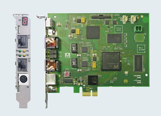 Mit dem neuen Sercos-Master-Modul Sercans von Rexroth reicht ein einziges Ethernet-Kabel für die gesamte Echtzeit-, Nicht-Echtzeit und Sicherheitskommunikation. Mit dem neuen Sercos-Master-Modul Sercans von Rexroth reicht ein einziges Ethernet-Kabel für die gesamte Echtzeit-, Nicht-Echtzeit und Sicherheitskommunikation.