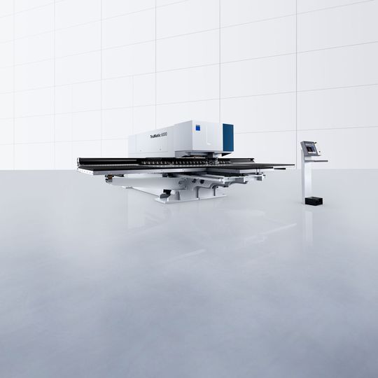 Die neue Tru Matic 6000 fiber bietet die Vorteile des Festkörperlasers in einer neuen Leistungsklasse bei Stanz-Laser-Maschinen. Die neue Tru Matic 6000 fiber bietet die Vorteile des Festkörperlasers in einer neuen Leistungsklasse bei Stanz-Laser-Maschinen.