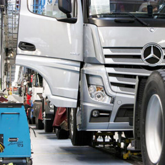 Mercedes Stabwechsel Im Lkw Werk W Rth