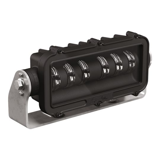 Mit der LED-Warnzonenleuchte 527RED von J.W. Speaker werden gefährdete Bereiche in rotes Licht getaucht.