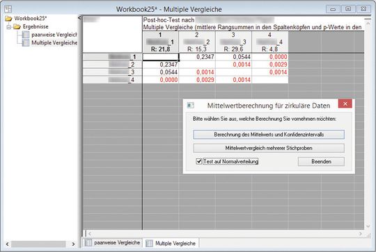 Abb.3: Beispiel einer Ergebnisausgabe in der Statistica-Software Abb.3: Beispiel einer Ergebnisausgabe in der Statistica-Software