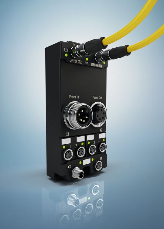 Bild: Die Smart-Power-Box EP9224 erleichtert per Data-Logging die Fehlerdiagnose und die vorbeugende Wartung der Anlagen. Bild: Die Smart-Power-Box EP9224 erleichtert per Data-Logging die Fehlerdiagnose und die vorbeugende Wartung der Anlagen.