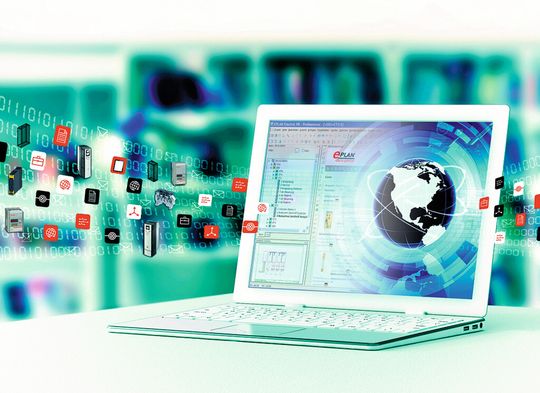 470 000 Artikeldaten mit Schaltplanmakros, geometrischen Abmessungen und Dokumenten lassen sich über das «Eplan Data Portal» vollautomatisch ins Engineering übernehmen. 470 000 Artikeldaten mit Schaltplanmakros, geometrischen Abmessungen und Dokumenten lassen sich über das «Eplan Data Portal» vollautomatisch ins Engineering übernehmen.