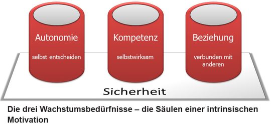 Die drei Wachstumsbedürfnisse von Arbeitnehmern.