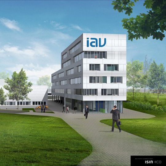 Visualisierung des zukünftigen IAV-Standorts in Sindelfingen. Visualisierung des zukünftigen IAV-Standorts in Sindelfingen.
