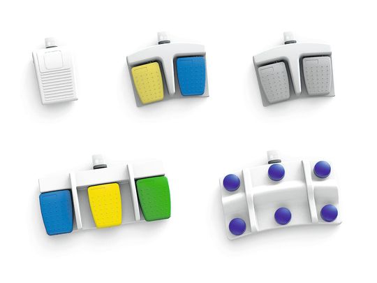 Die Bluetooth-Fußschalter sind in vielen Standardfarben lieferbar und können auf Wunsch auch mit dem Logo von OEM-Kunden versehen werden. Die Bluetooth-Fußschalter sind in vielen Standardfarben lieferbar und können auf Wunsch auch mit dem Logo von OEM-Kunden versehen werden.