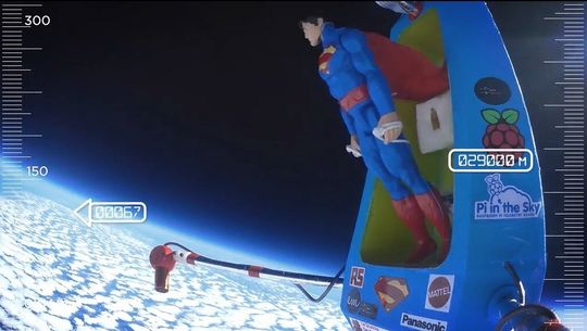 Superman und Raspberry Pi: Reise in die Stratosphäre Superman und Raspberry Pi: Reise in die Stratosphäre