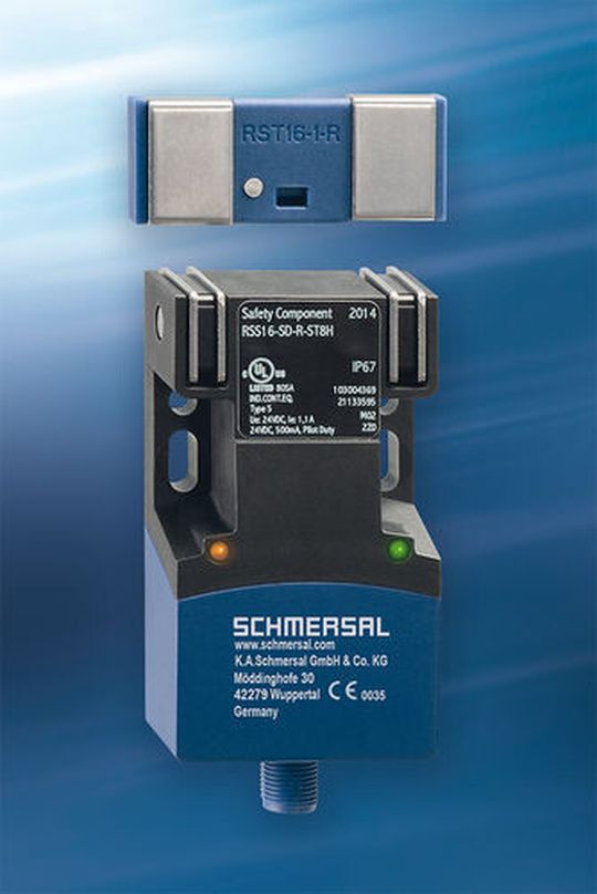 Der neue Sicherheitssensor RSS 16 kann den millionenfach bewährten elektrome-chanischen Sicherheitsschalter AZ 16 substituieren, ohne dass die Umgebungs-konstruktion geändert werden muss. Der neue Sicherheitssensor RSS 16 kann den millionenfach bewährten elektrome-chanischen Sicherheitsschalter AZ 16 substituieren, ohne dass die Umgebungs-konstruktion geändert werden muss.
