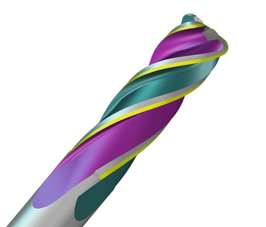 Mit der Numroto-Werkzeugschleifsoftware wird die Herstellung von Werkzeugmaschinen mit komplexer Geometrie, wie beispielsweise dieser Eckradiusfräse mit Differenzialdrallkanten bei gleichbleibender Stegbreite, automatisiert. Mit der Numroto-Werkzeugschleifsoftware wird die Herstellung von Werkzeugmaschinen mit komplexer Geometrie, wie beispielsweise dieser Eckradiusfräse mit Differenzialdrallkanten bei gleichbleibender Stegbreite, automatisiert.