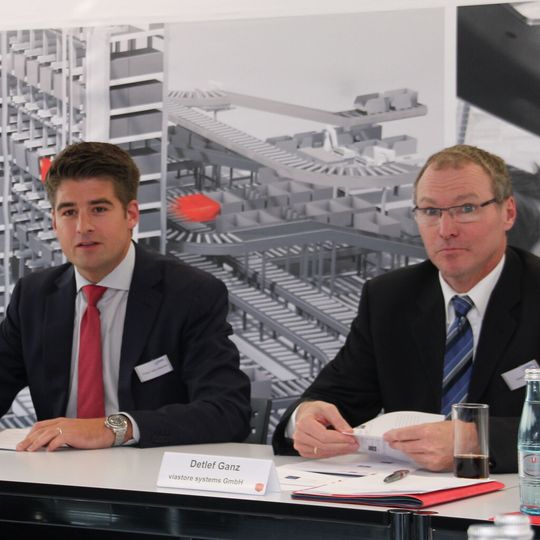 Philipp Hahn-Woernle (links), CEO von Viastore und Detlef Ganz, COO des Unternehmens, zogen ein positives Fazit für das Jahr 2014. Philipp Hahn-Woernle (links), CEO von Viastore und Detlef Ganz, COO des Unternehmens, zogen ein positives Fazit für das Jahr 2014.
