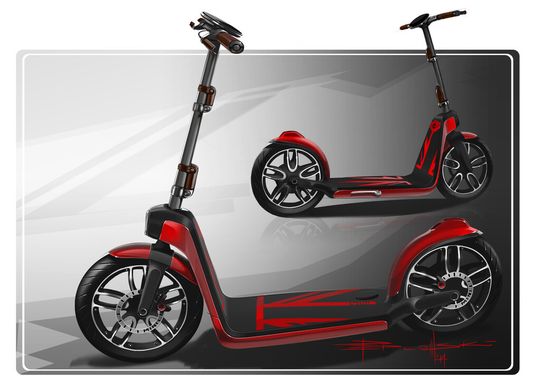 Äußerlich kaum von einem normalen Roller zu unterscheiden, aber mit elektrischem Hilfsantrieb: MINI Cityscooter Concept. Äußerlich kaum von einem normalen Roller zu unterscheiden, aber mit elektrischem Hilfsantrieb: MINI Cityscooter Concept.